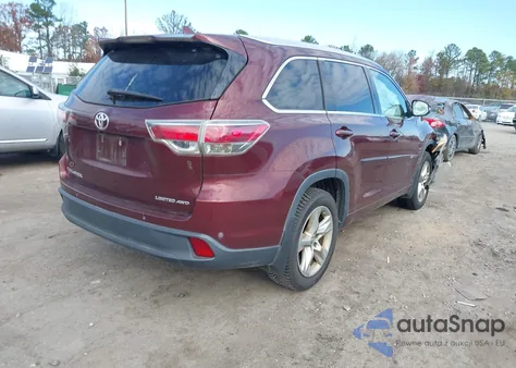 2016 Toyota Highlander Limited V6 из США, поврежденный, VIN 5TDDKRFH7GS227481